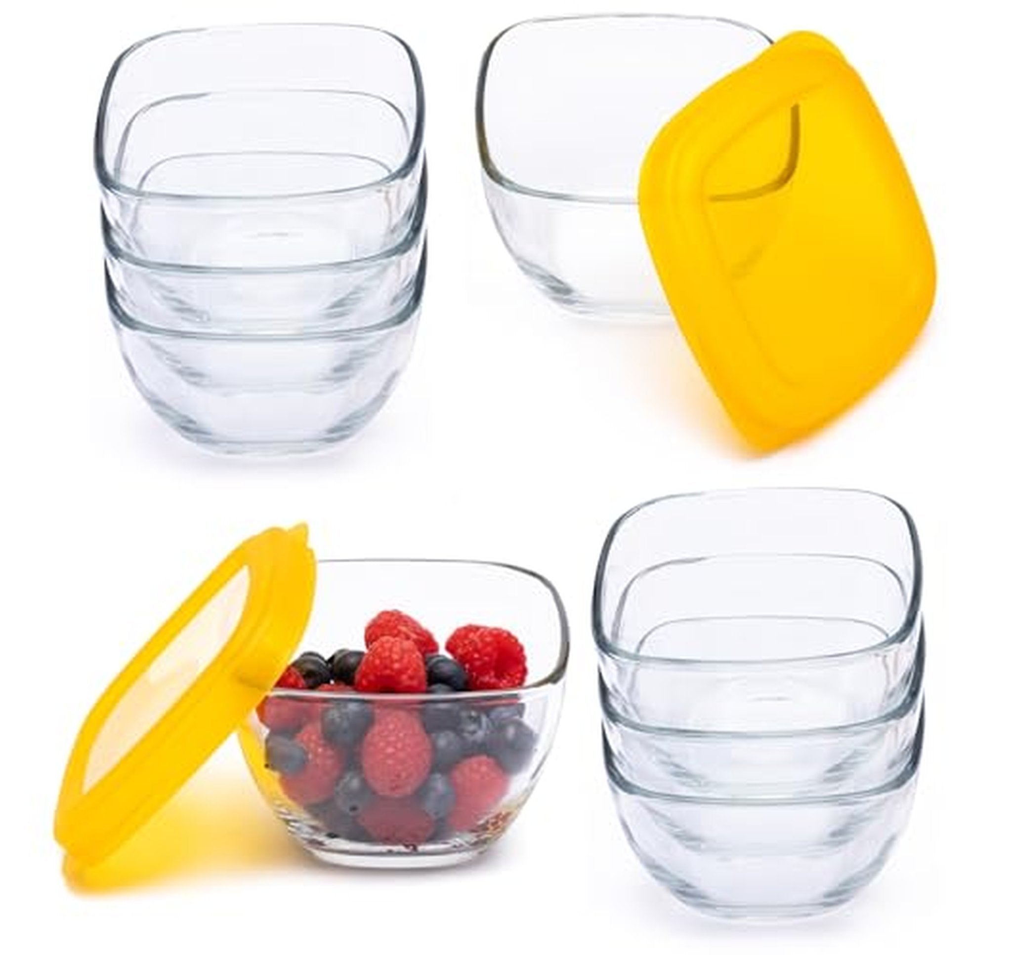 16 Piece Libbey 2 Cup Glass Food Storage Containers