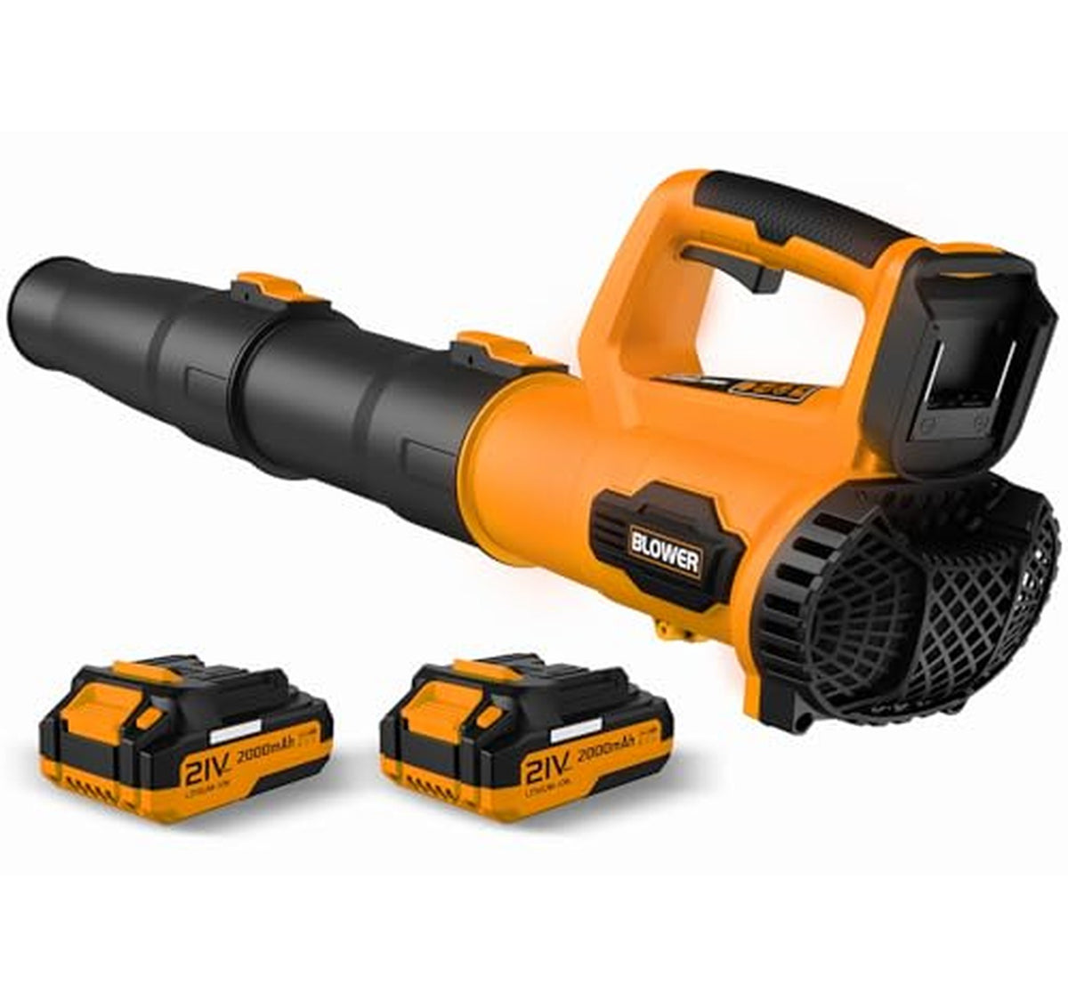 21V Cordless Leaf Blower with 2 Batteries