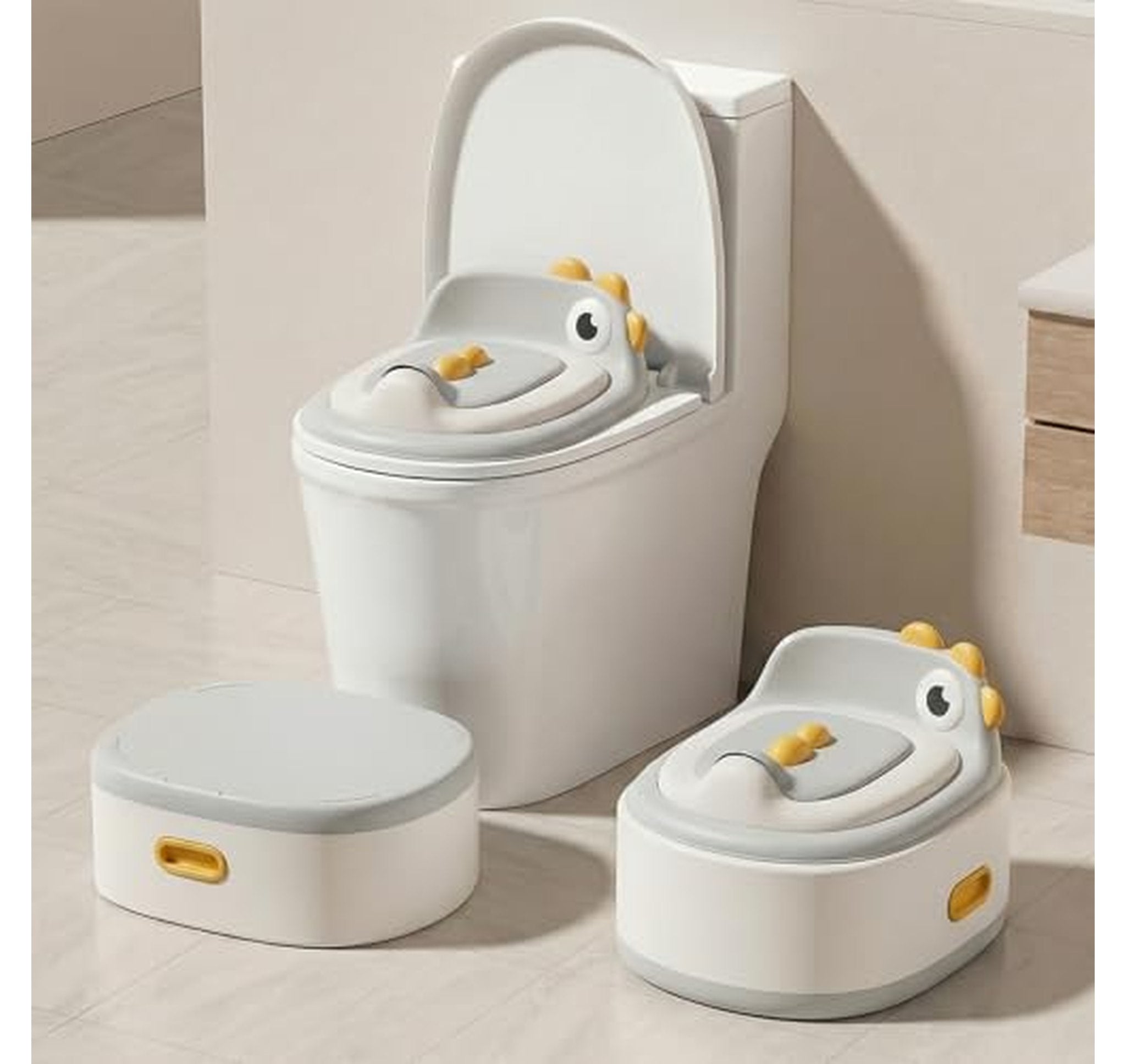 3-in-1 Toddler Potty Training Chair with Step Stool