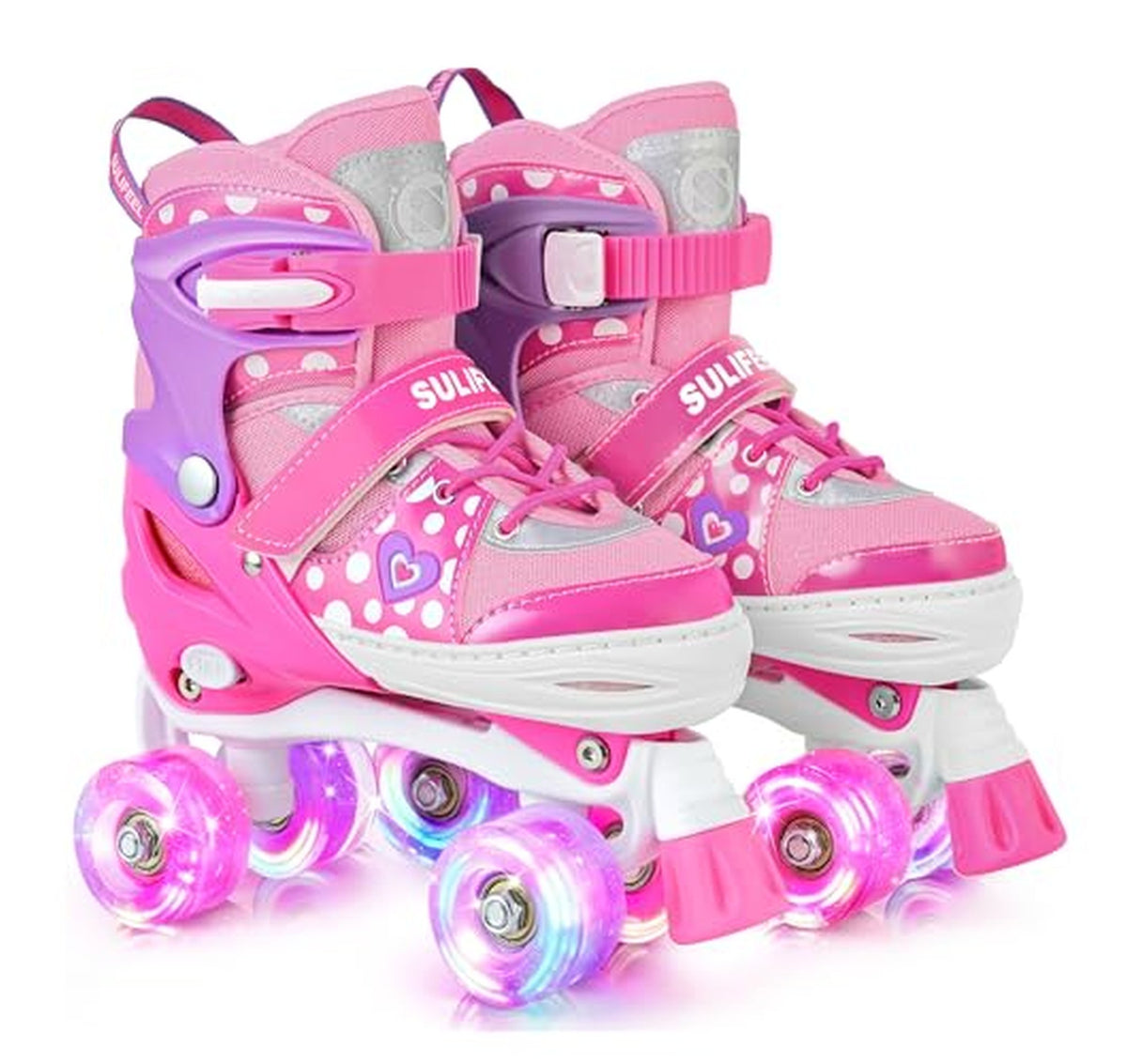 Adjustable Light Up Kids Roller Skates