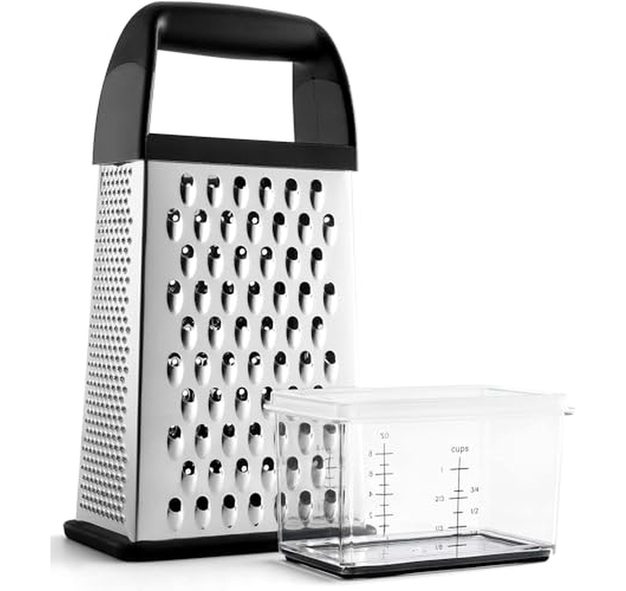 Stainless Steel Cheese Grater with Container Box