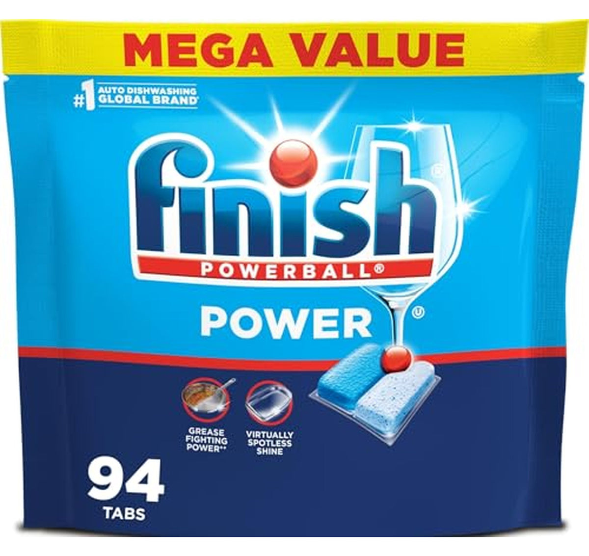 94 Count Finish Fresh Scent Dishwasher Detergent Pods