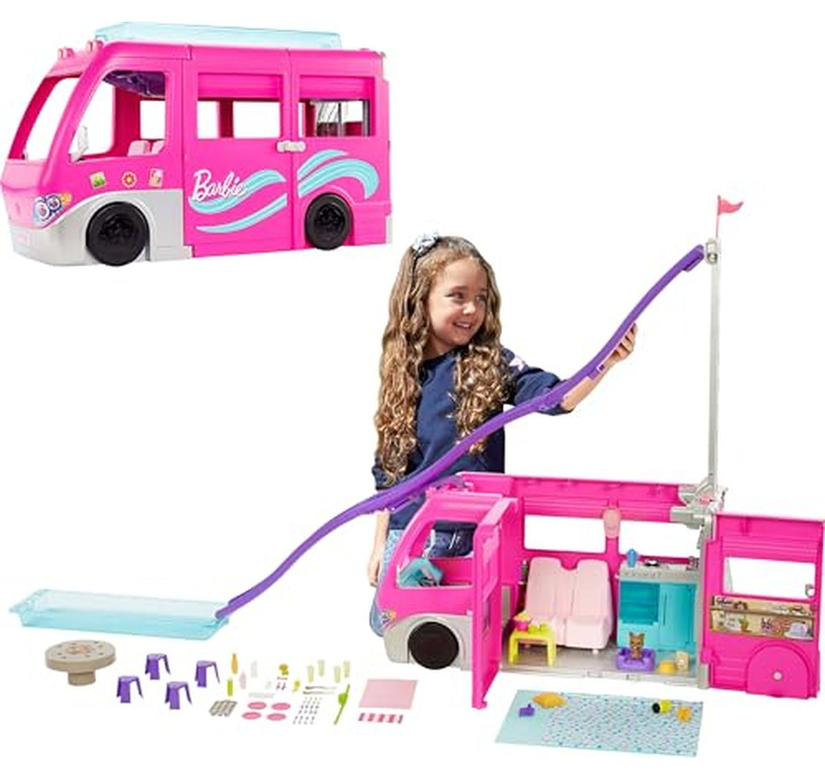 Barbie Dream Camper Doll Playset with Slide