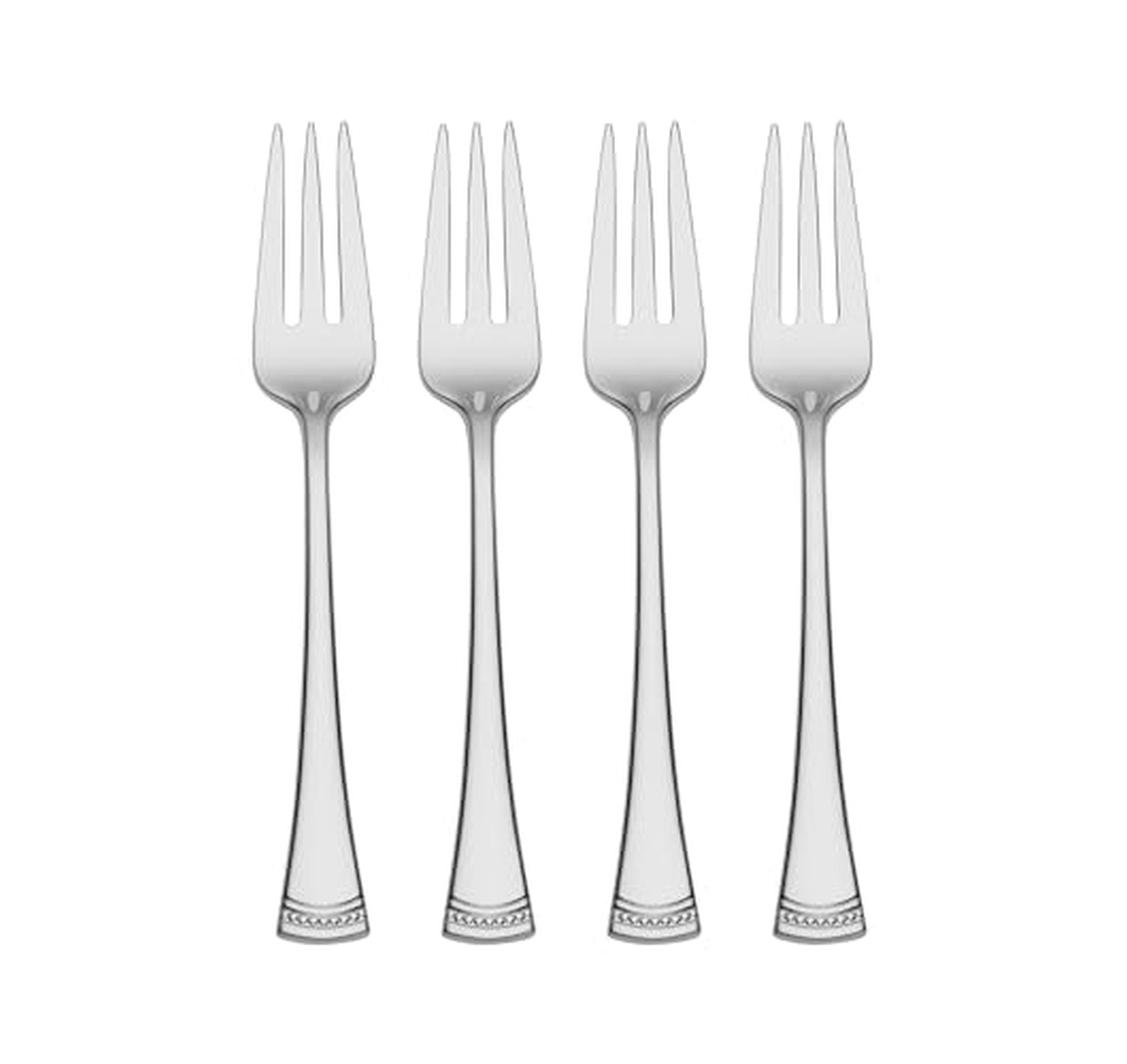4 Pack Lenox Portola Stainless Steel Cocktail Forks