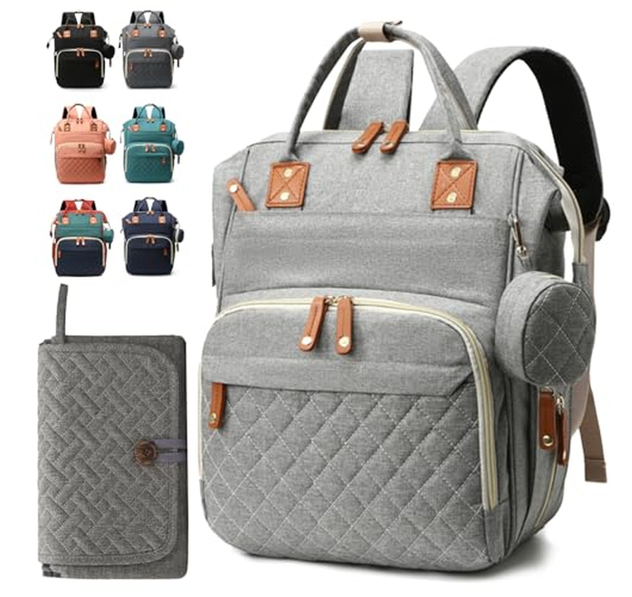 Diaper Bag Backpack with Changing Pad for Baby