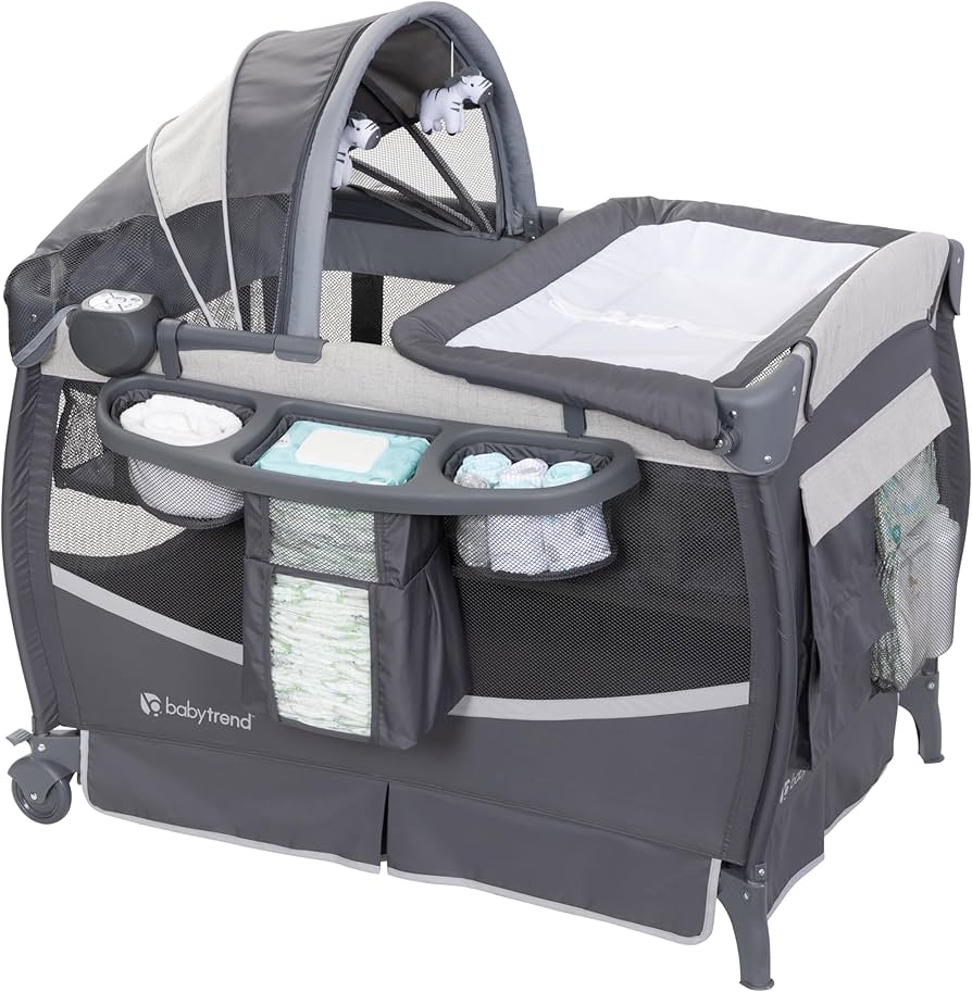 Baby Trend Deluxe II Nursery Center, Misty Grey