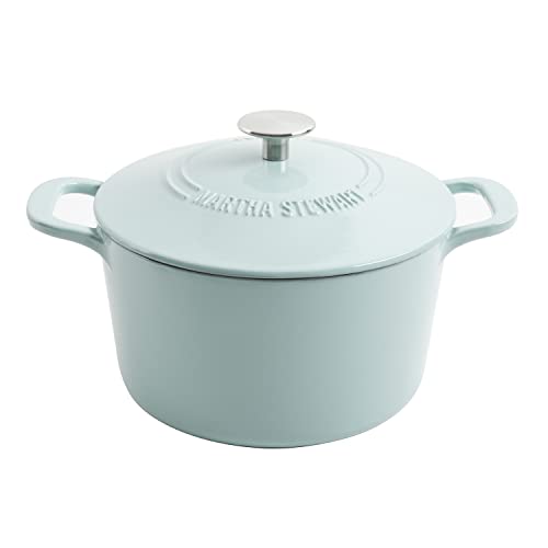 Martha Stewart 7 Quart Enamel Cast Iron Dutch Oven