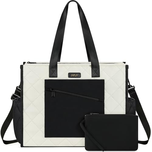 2 Pack Travel Tote Bags with Zipper, Laptop Work
