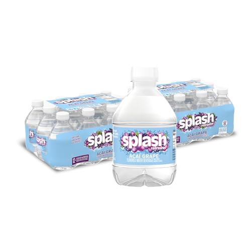 24 Pack Acai Grape Flavored Water Beverage Bottles