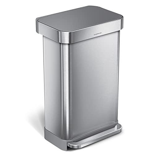 simplehuman 45L Hands-Free Kitchen Step Trash Can