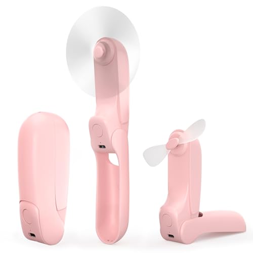 Portable Foldable Mini Hand Fan, Battery Operated, Travel