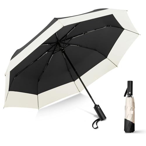 Compact Automatic Folding Travel Umbrella for Women
