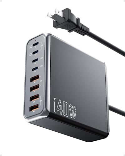 140W 8-Port USB C GaN Fast Charger Station