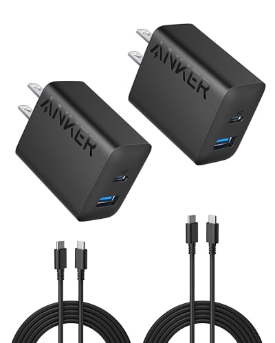 2 Pack Anker 20W USB C Fast iPhone Chargers