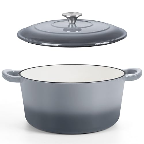 5 Quart Cast Iron Dutch Oven with Lid Nonstick