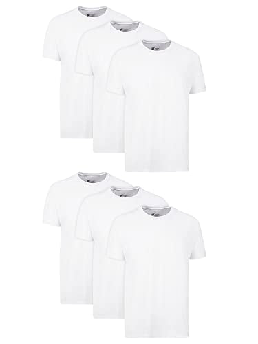 6 Pack Hanes Moisture-Wicking Cotton Crew Undershirts