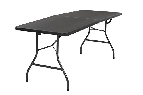 Cosco 6 ft Fold-in-Half Banquet Table with Handle