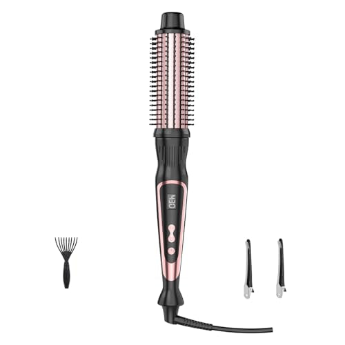 1.5 Inch Heated Ceramic Ionic Curling Brush Styler