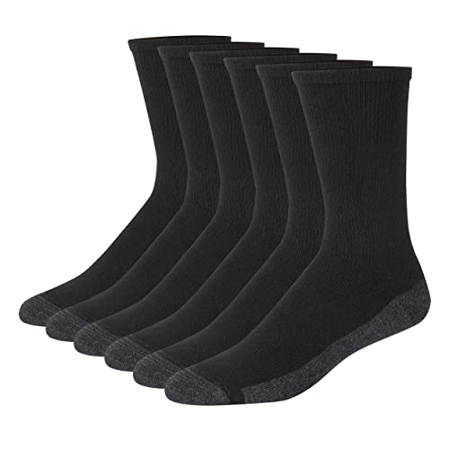 6 Pack Hanes Max Cushion Crew Socks Odor Control