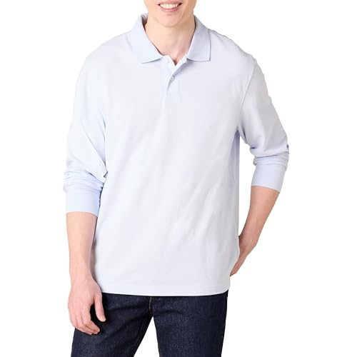 Amazon Essentials Men’s Long Sleeve Polo Shirt Pique