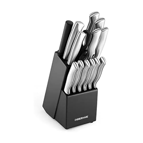 Farberware 15-Piece Kitchen Knife Set with Block
