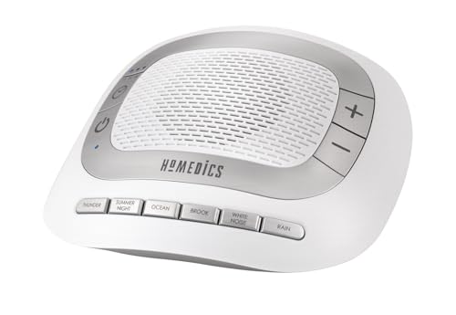 Homedics White Noise Sound Machine for Sleep, Travel