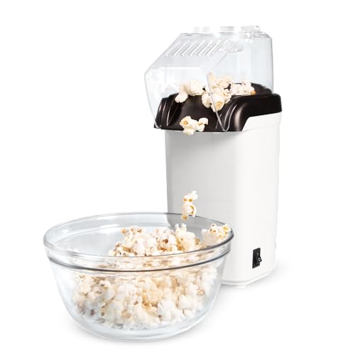 Tasty Hot Air Popcorn Popper with Butter Warmer