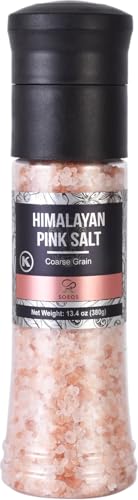Salt Grinder Set, Coarse Himalayan Pink Rock Salt