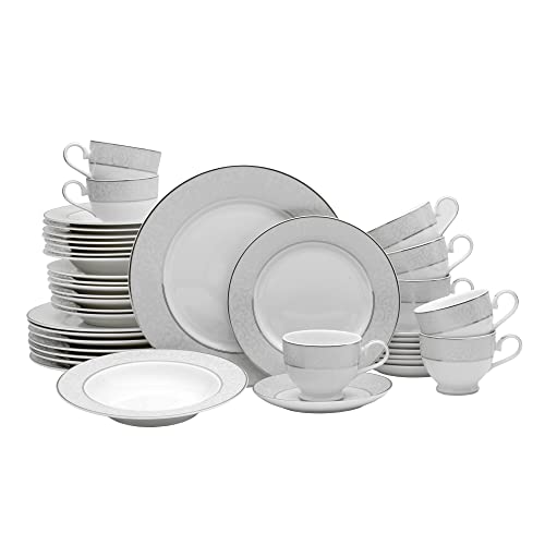 Mikasa 40 Piece Porcelain Dinnerware Set, Service for 8
