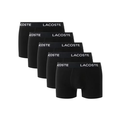 5 Pack Lacoste Men's Cotton Stretch Trunks