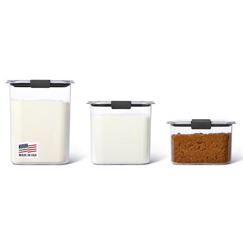 3 Pack Rubbermaid Brilliance Food Storage Containers with Lids