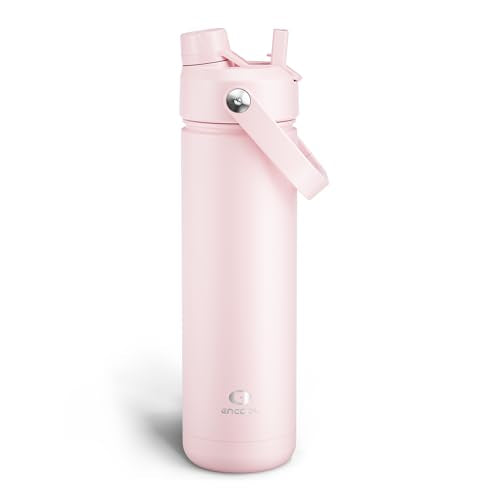 Insulated Stainless Steel Water Bottle with Straw, 26oz