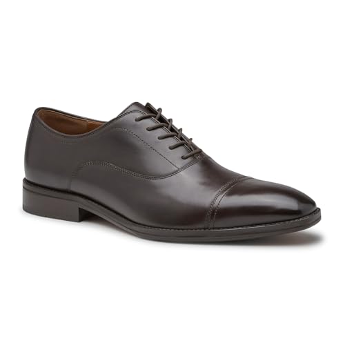 Johnston & Murphy Men's Leather Cap Toe Dress Shoes