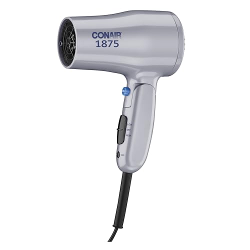 Conair Compact Travel Hair Dryer, Folding Handle, 1875W
