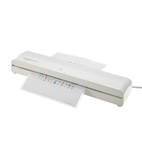 Amazon Basics 12 Inch Thermal Laminator with Pouches