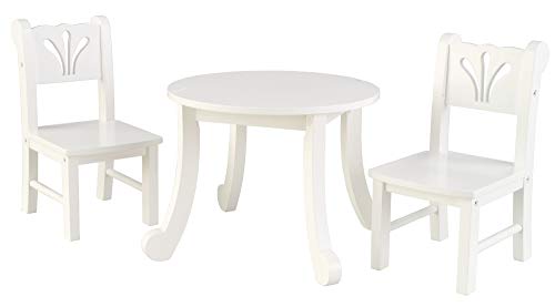 KidKraft Wooden Doll Table and Chair Set, 18-Inch