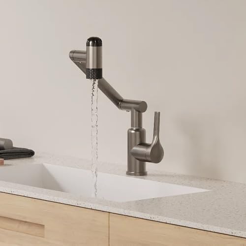 1080° Rotatable Bathroom Faucet, Single Handle, 4 Modes