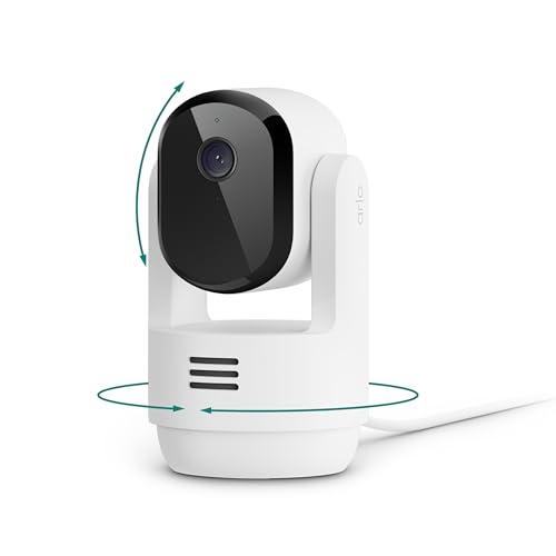 Arlo Indoor 2K Pan Tilt Security Camera Wired