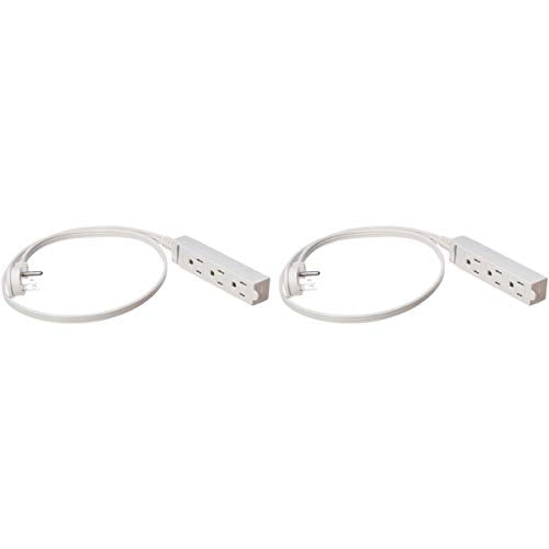 2 Pack Amazon Basics 3-Prong Indoor Extension Cord