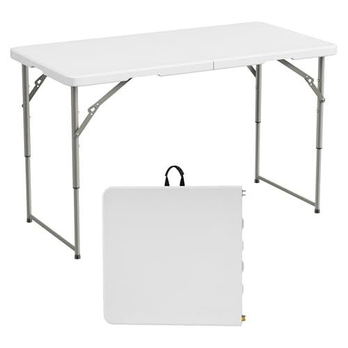 4ft Folding Utility Table Indoor Outdoor Heavy Duty