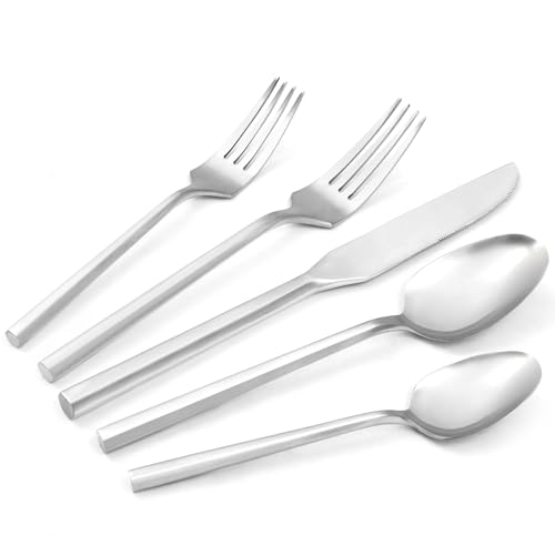 20 Piece Stainless Steel Silverware Set, Flatware Service