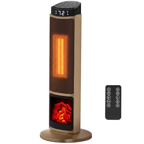 23" Portable Space Heater, 1500W Indoor Outdoor Electric
