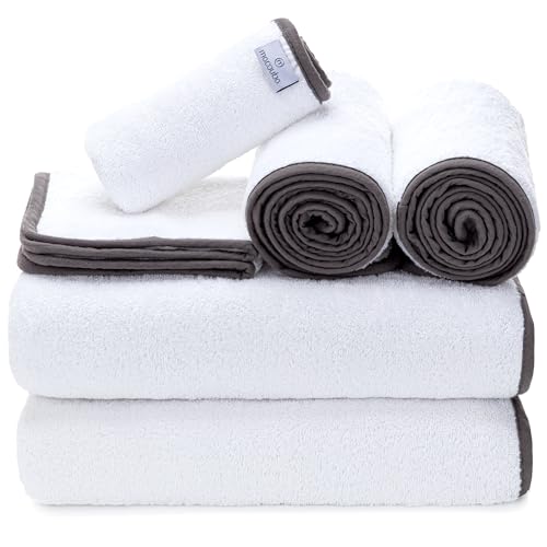 6 Pack Luxury Cotton Bath Towel Set