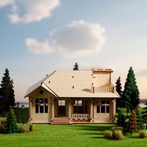 3D Wooden Villa Puzzle Model Kit for Adults