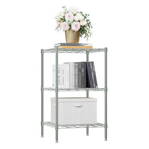 3-Shelf Metal Wire Storage Rack for Small Spaces