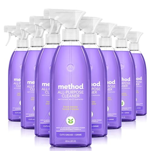 8 Pack Method All-Purpose Cleaner Spray, Plant-Based Formula