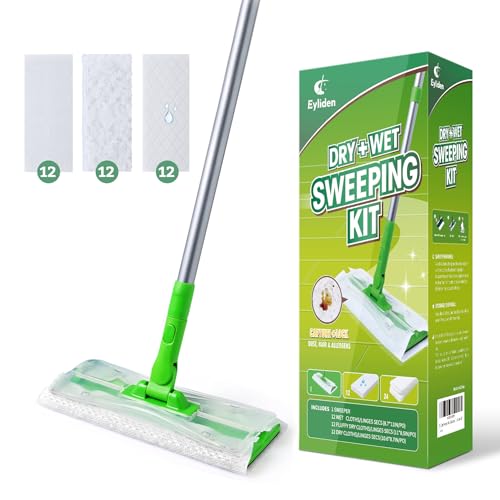 Sweeper Mop Starter Kit with 36 Disposable Pads