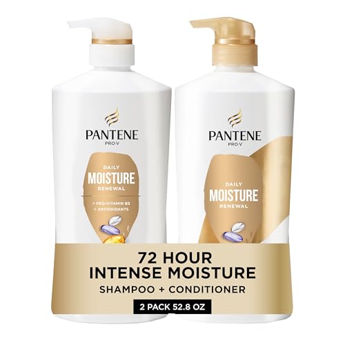 Pantene Shampoo & Conditioner Set for Dry Hair, 52.8oz