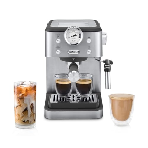 De'Longhi Espresso Machine with Milk Frother, 15-Bar Pump