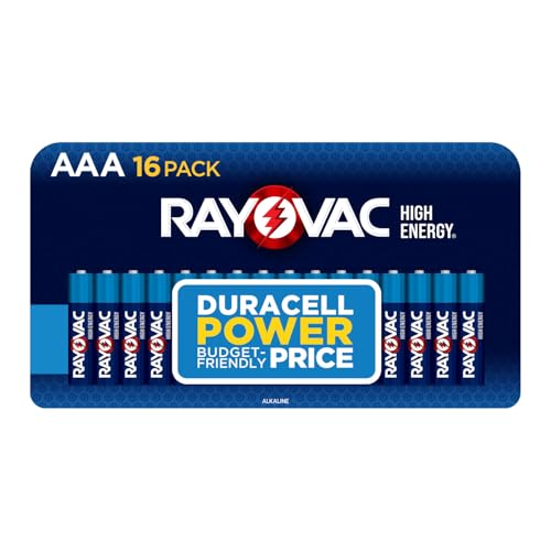 16 Pack Rayovac AAA Alkaline Batteries High Energy